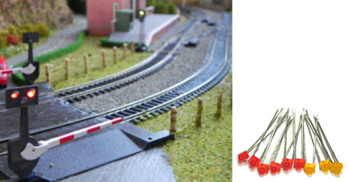 Train Tech LED Pack Level Crossing (3 Extra Sets) TTLED1