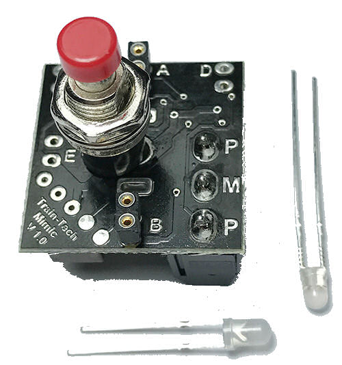 Train Tech Mimic with Push Button Switch/Plug in LEDs TTMS2