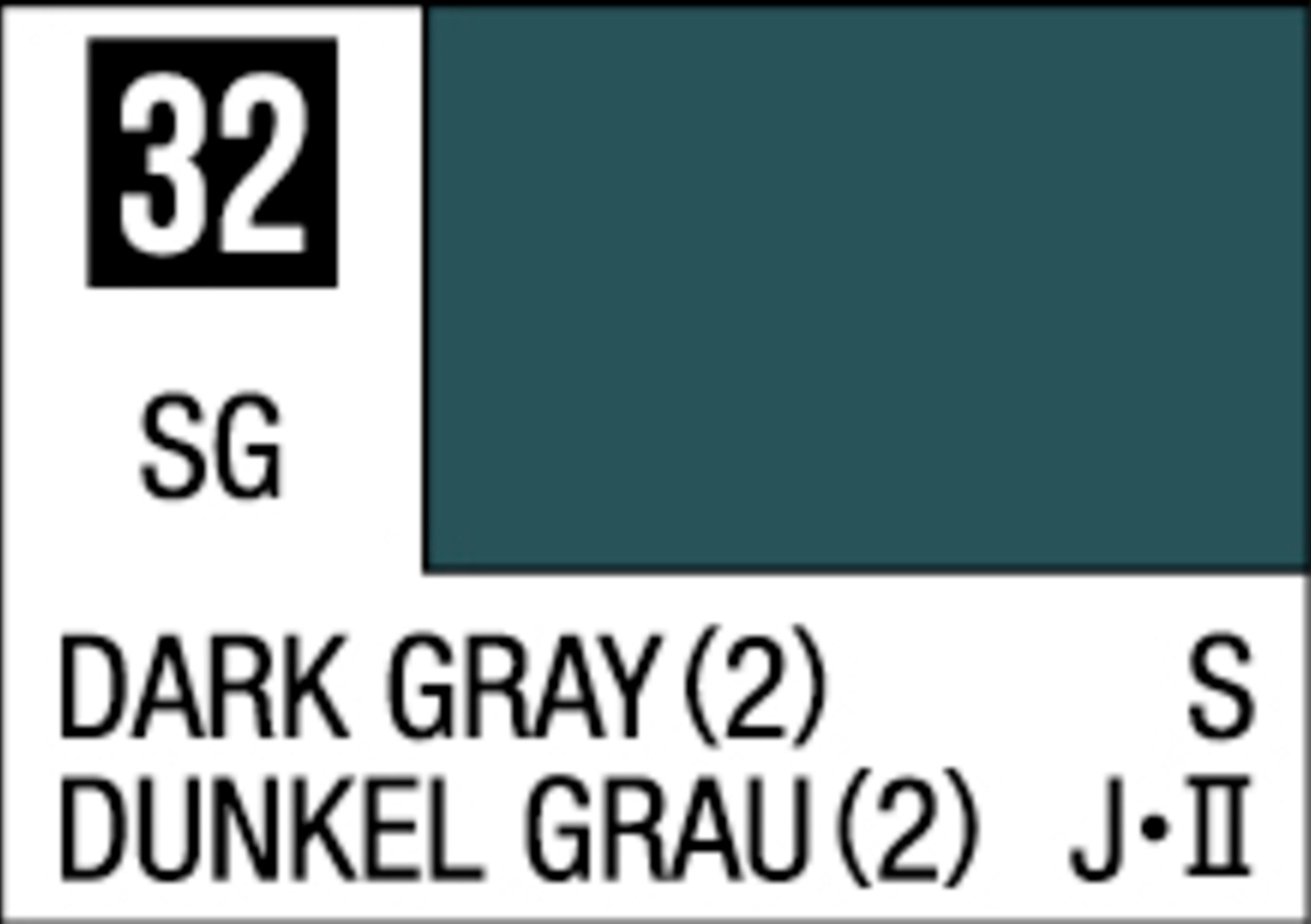 Mr Hobby Mr Color 10ml C-032 Dark Gray (2)