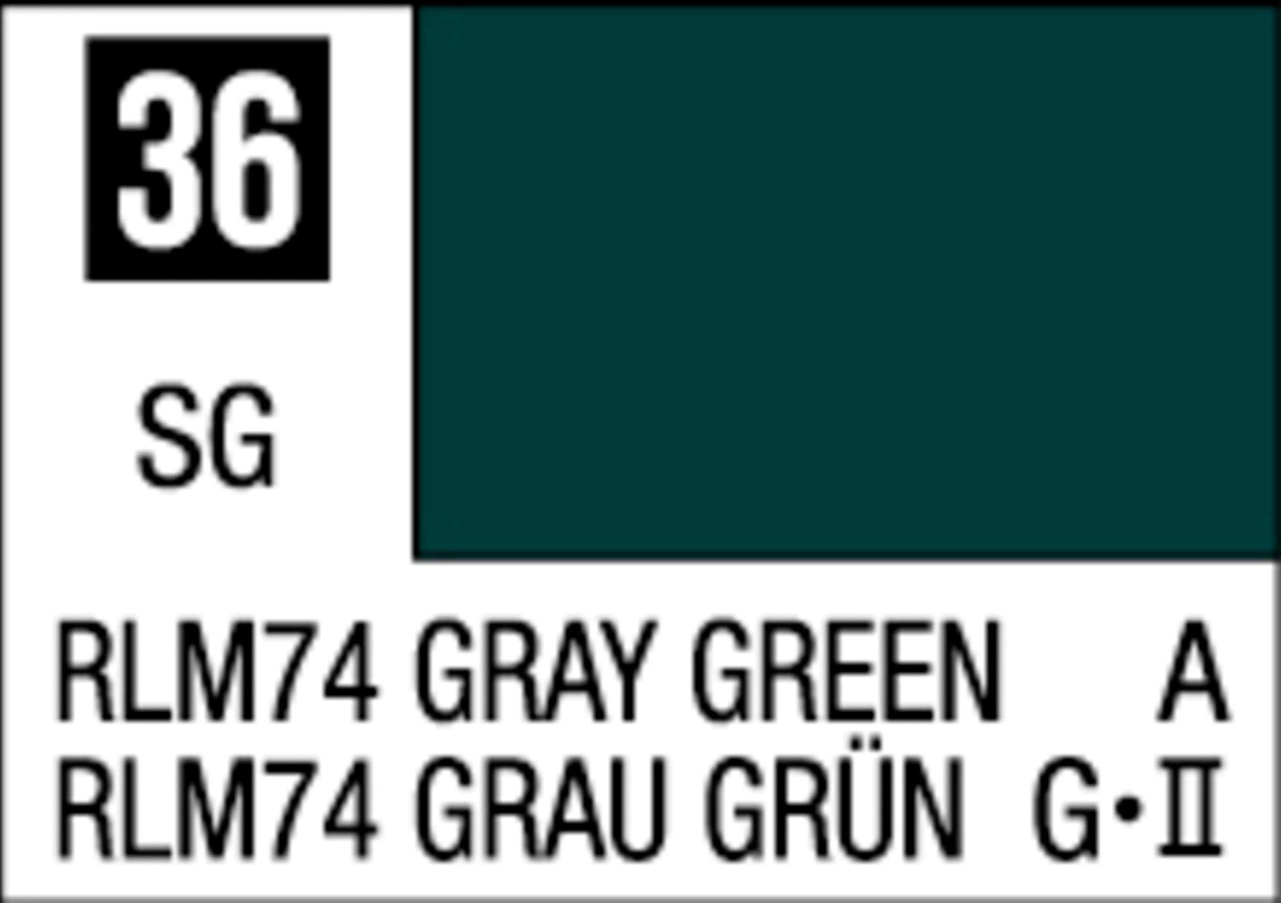 Mr Hobby Mr Color 10ml C-036 RLM74 Gray Green