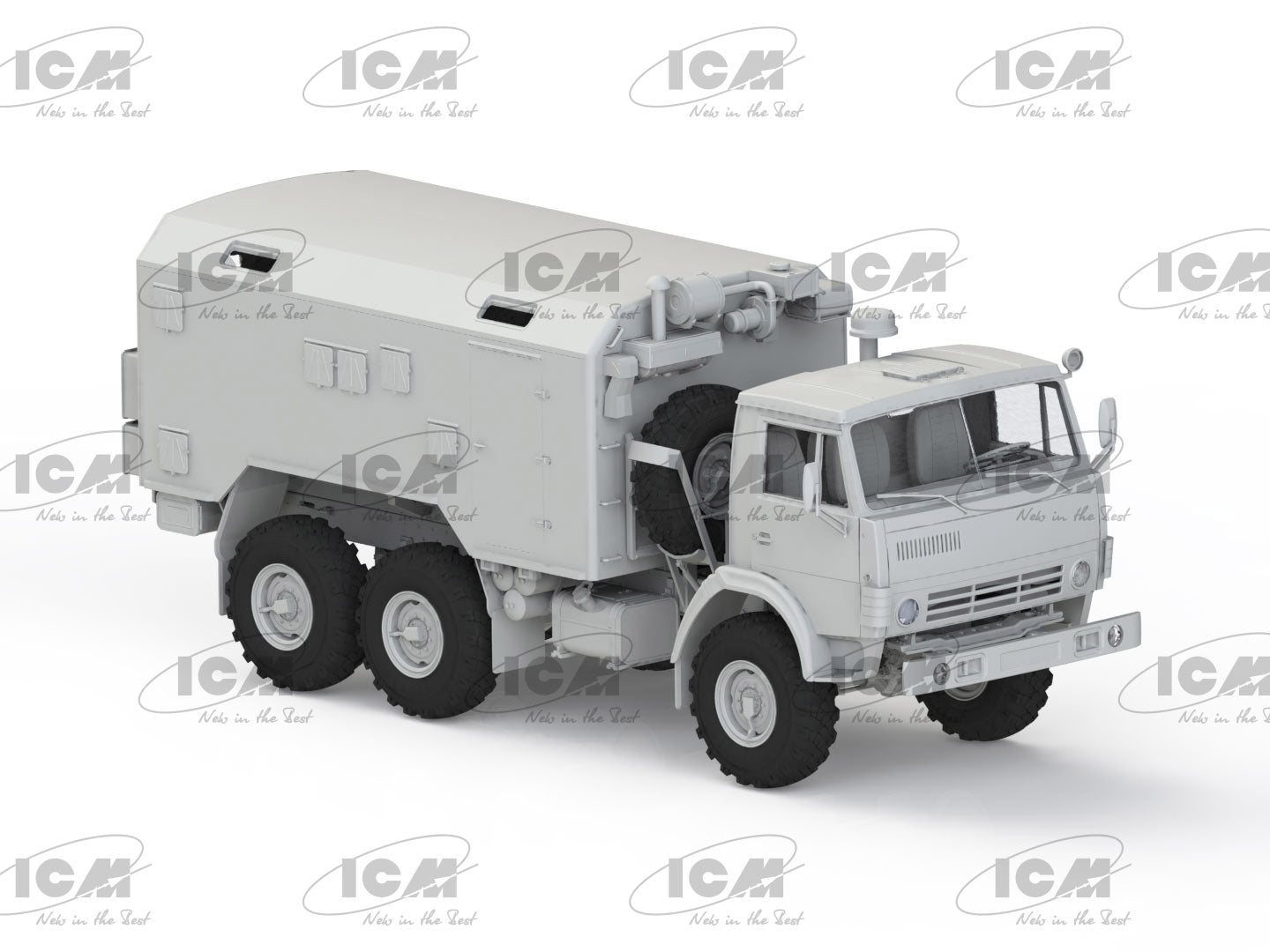  ICM 1:35 - KAMAZ-4310 Ukrainian Military Box Truck 