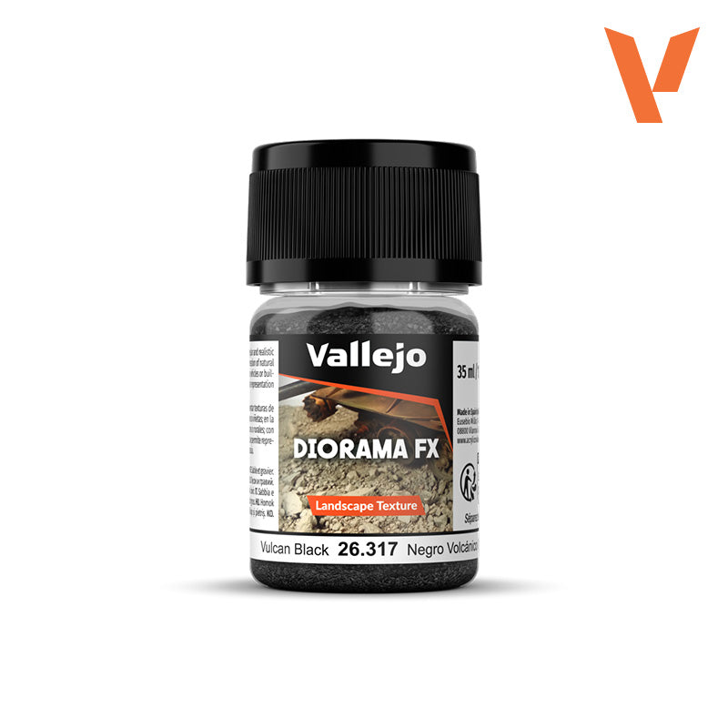 AV Diorama FX 35ml - Landscape Textures Vulcan Black 0.1-2mm