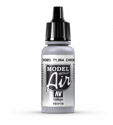 AV Vallejo Model Air 18ml - Chrome (Metallic)