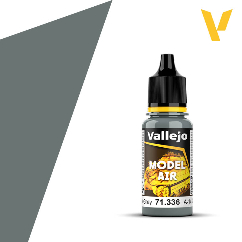 AV Vallejo Model Air 17ml - A-14 Steel Grey