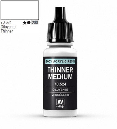 AV Vallejo Model Color 18ml - Thinner Medium