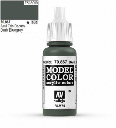 AV Vallejo Model Color 17ml - Dark Blue Grey - OLD Formula