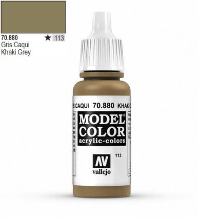 AV Vallejo Model Color 18ml - Khaki Grey