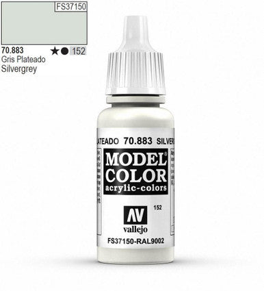 AV Vallejo Model Color 35ml - Silver (Alcohol Based)