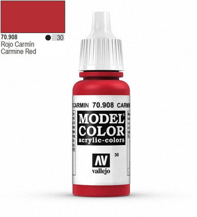 AV Vallejo Model Color 18ml - Carmine Red