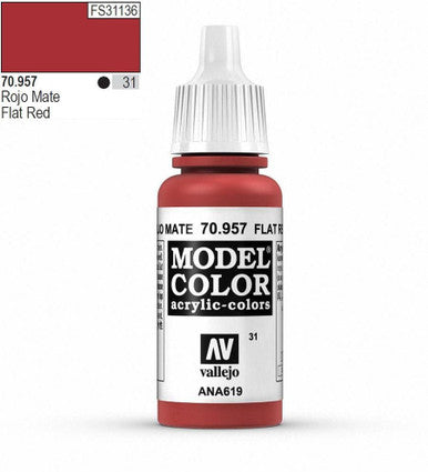 AV Vallejo Model Color 18ml - Flat Red
