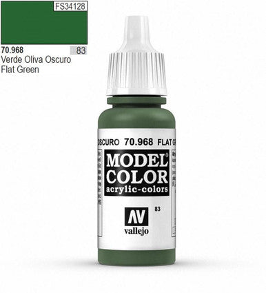 AV Vallejo Model Color 18ml - Flat Green