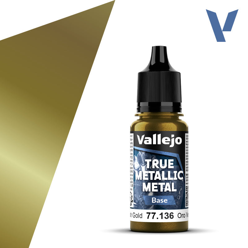 Vallejo TMM Base 136-18ml Greenish Gold