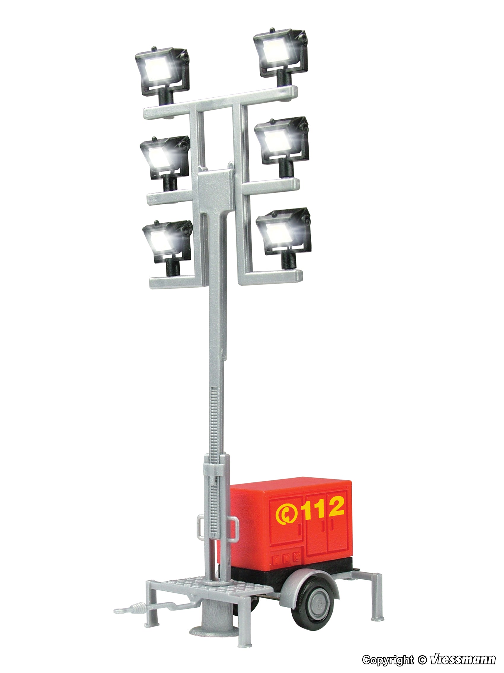 Viessmann eMotion Fire Brigade Portable Lighting Trailer LED White VN1344