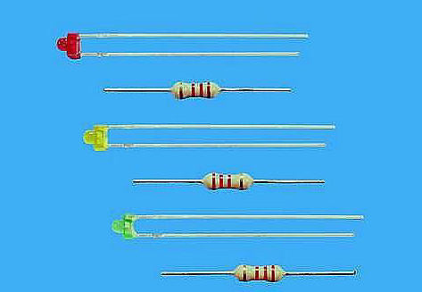 Viessmann 1.8mm LEDs with Resistors Yellow (3) VN3554