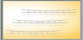 Viessmann Catenary Wire Marklin C/K/M Track 360mm Radius 142mm (5) VN4133