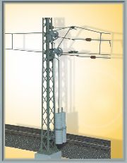 Viessmann Catenary Mast with Tensioning Pulley 115mm VN4164