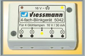 Viessmann Quadruple Blinker Unit with Bulb Selection VN5042