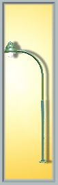 Viessmann Swan Neck Gas Lamp Green 80mm LED Warm White VN6012