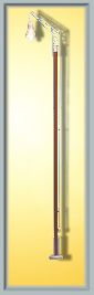 Viessmann GDR Reichsbahn Wood Post Lamp 148mm VN6061