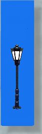 Viessmann Park Lamp Black 56mm LED Warm White VN6070