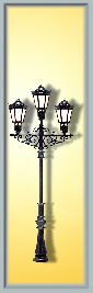 Viessmann Triple Gas Lamp 60mm VN6398