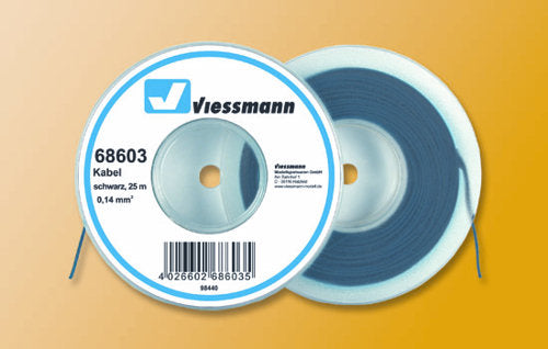 Viessmann Wire 0.14mm Black (25m) VN68603