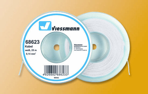 Viessmann Wire 0.14mm White (25m) VN68623