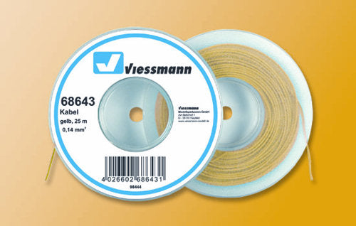 Viessmann Wire 0.14mm Yellow (25m) VN68643