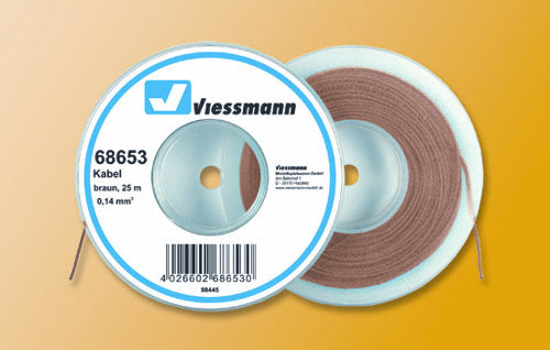 Viessmann Wire 0.14mm Brown (25m) VN68653