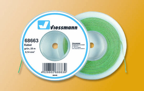 Viessmann Wire 0.14mm Green (25m) VN68663