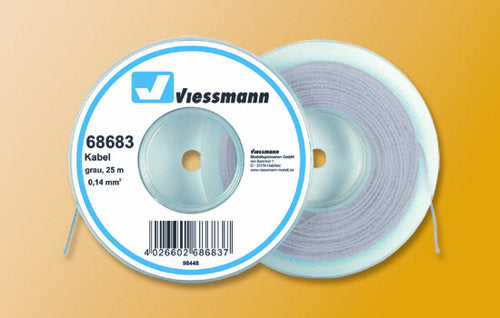 Viessmann Wire 0.14mm Grey (25m) VN68683