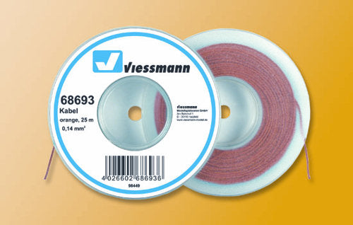 Viessmann Wire 0.14mm Orange (25m) VN68693