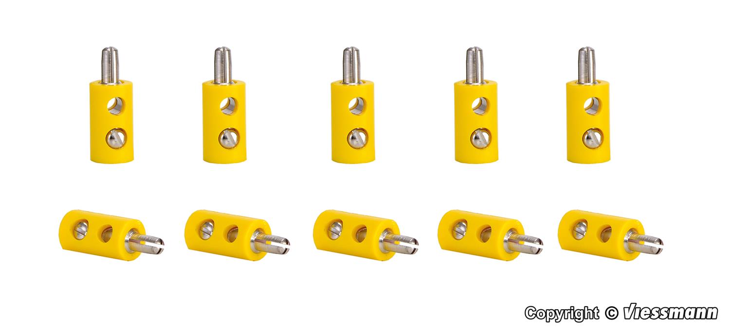 Viessmann Plugs Yellow (10) VN6870