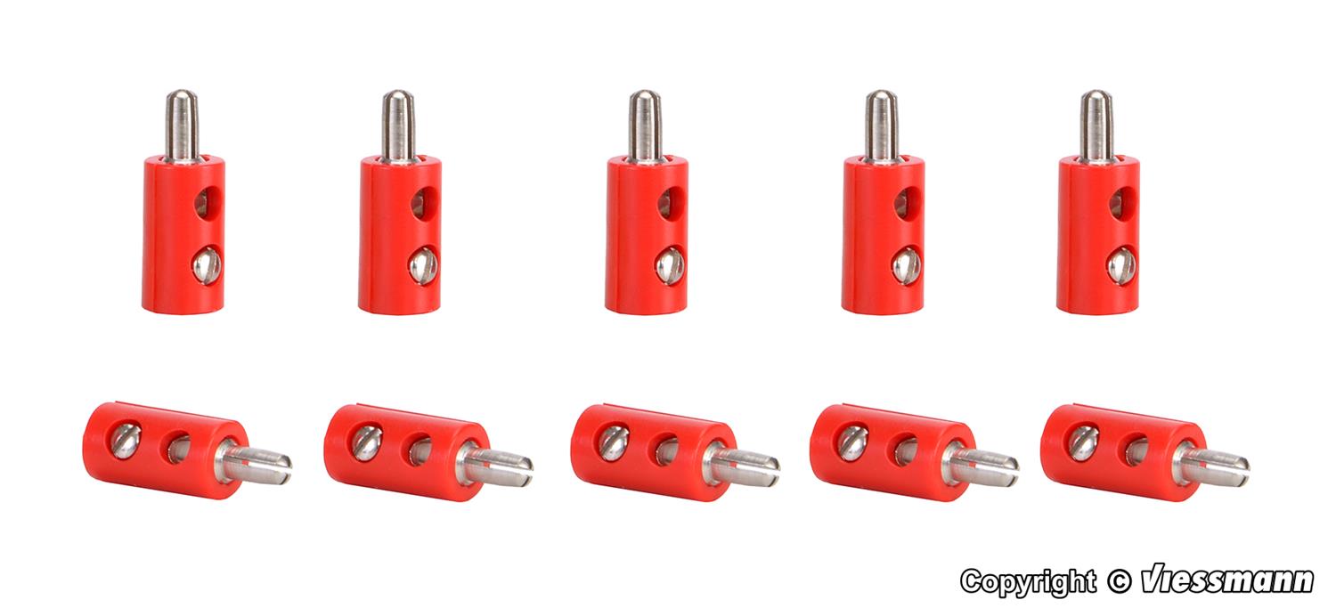 Viessmann Plugs Red (10) VN6871