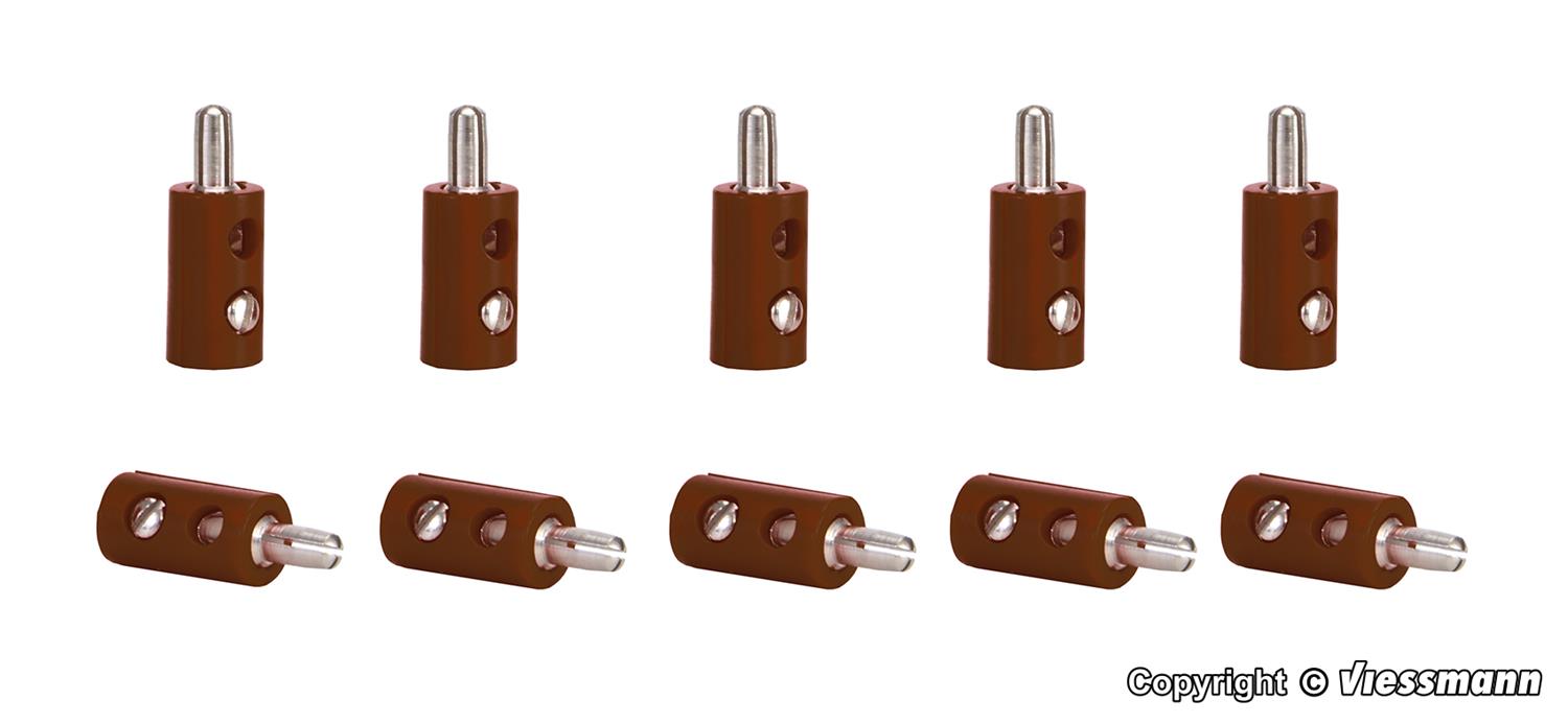 Viessmann Plugs Brown (10) VN6873