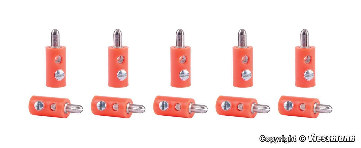 Viessmann Plugs Orange (10) VN6875