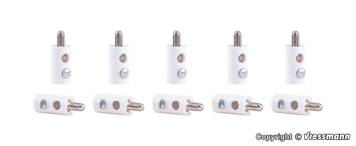 Viessmann Plugs White (10) VN6878