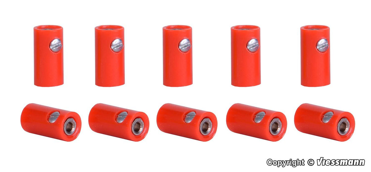 Viessmann Sockets Red (10) VN6880