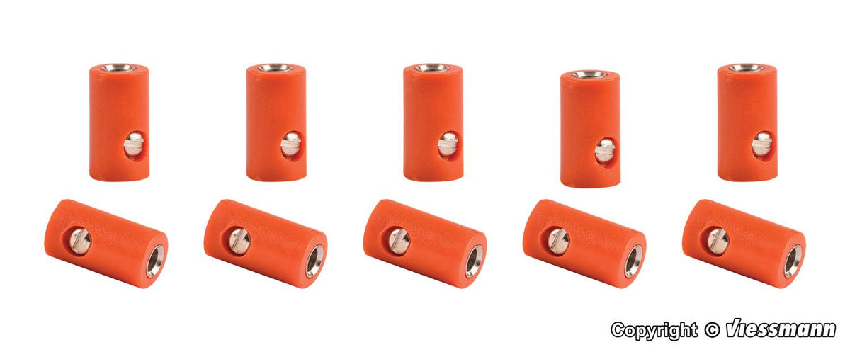 Viessmann Sockets Orange (10) VN6884