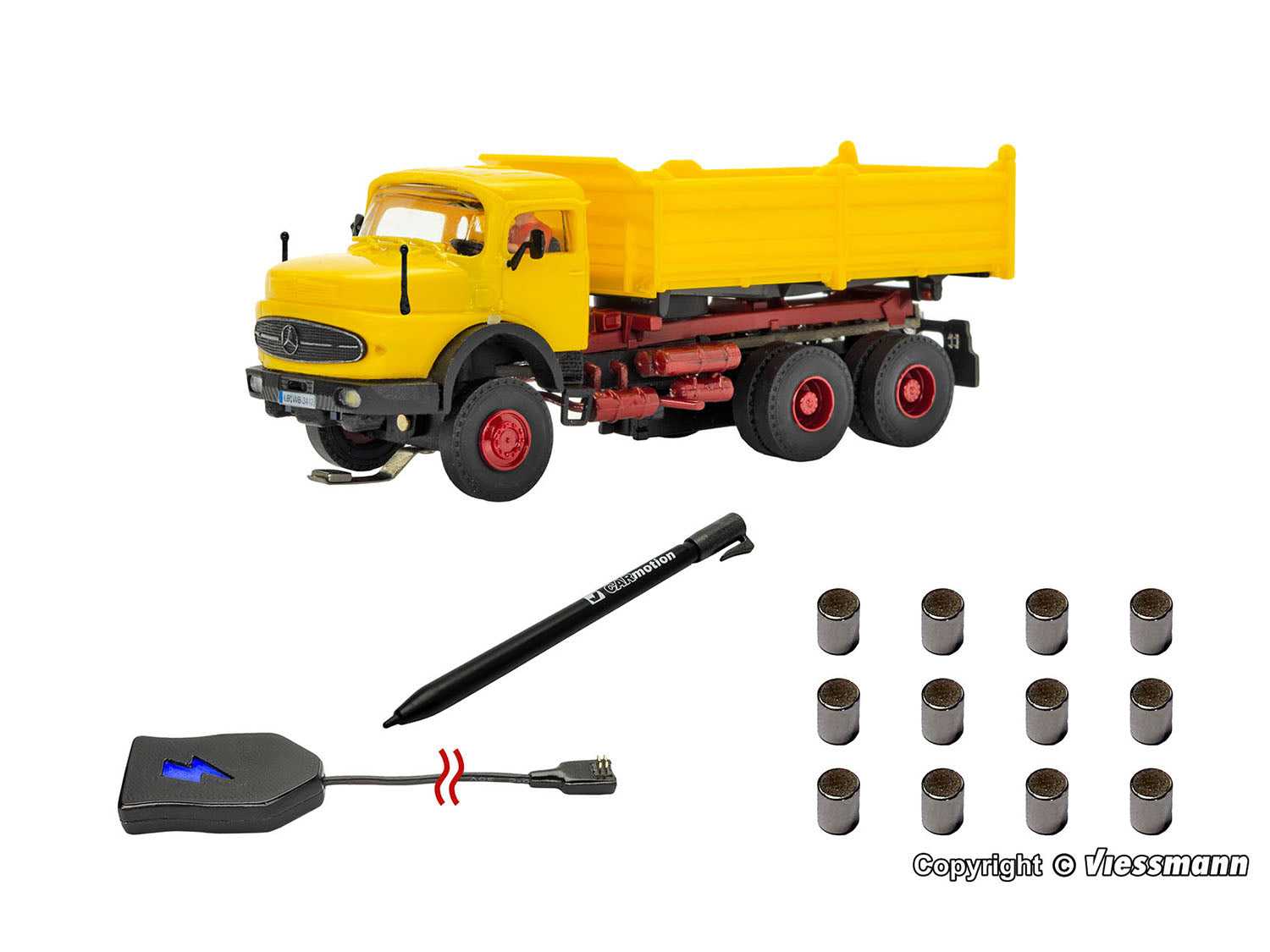 Viessmann CarMotion MB 3 Axle Dump Truck Starter Set VN8003