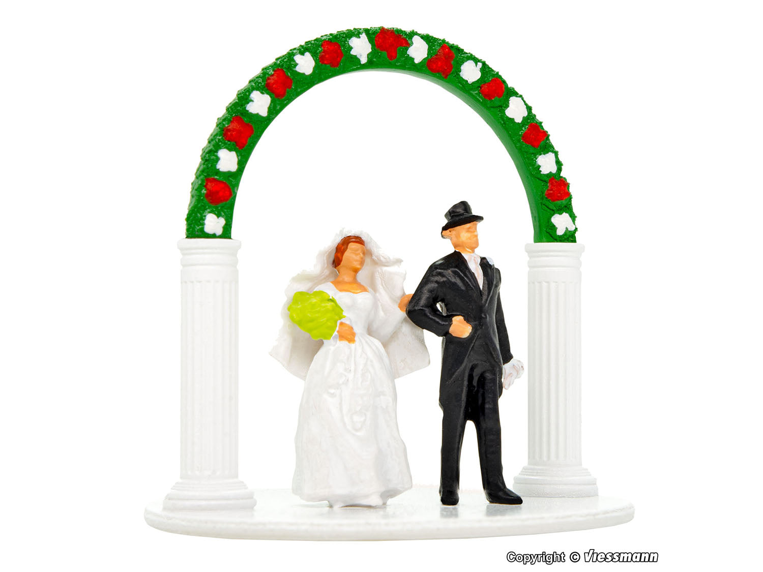 Vollmer Bride & Groom with Wedding Arch Figure Set VO42365