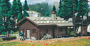 Vollmer Hunting Lodge with Fountain and Outhouse Kit VO43708