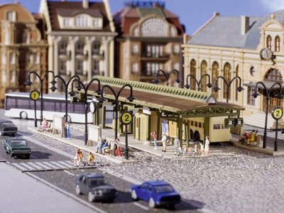 Vollmer Covered Bus Station Kit VO47580