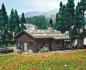 Vollmer Hunting Lodge with Fountain and Outhouse Kit VO47743