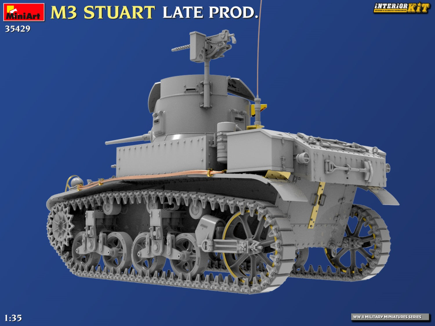 MiniArt M3 STUART LATE PROD. INTERIOR KIT 35429