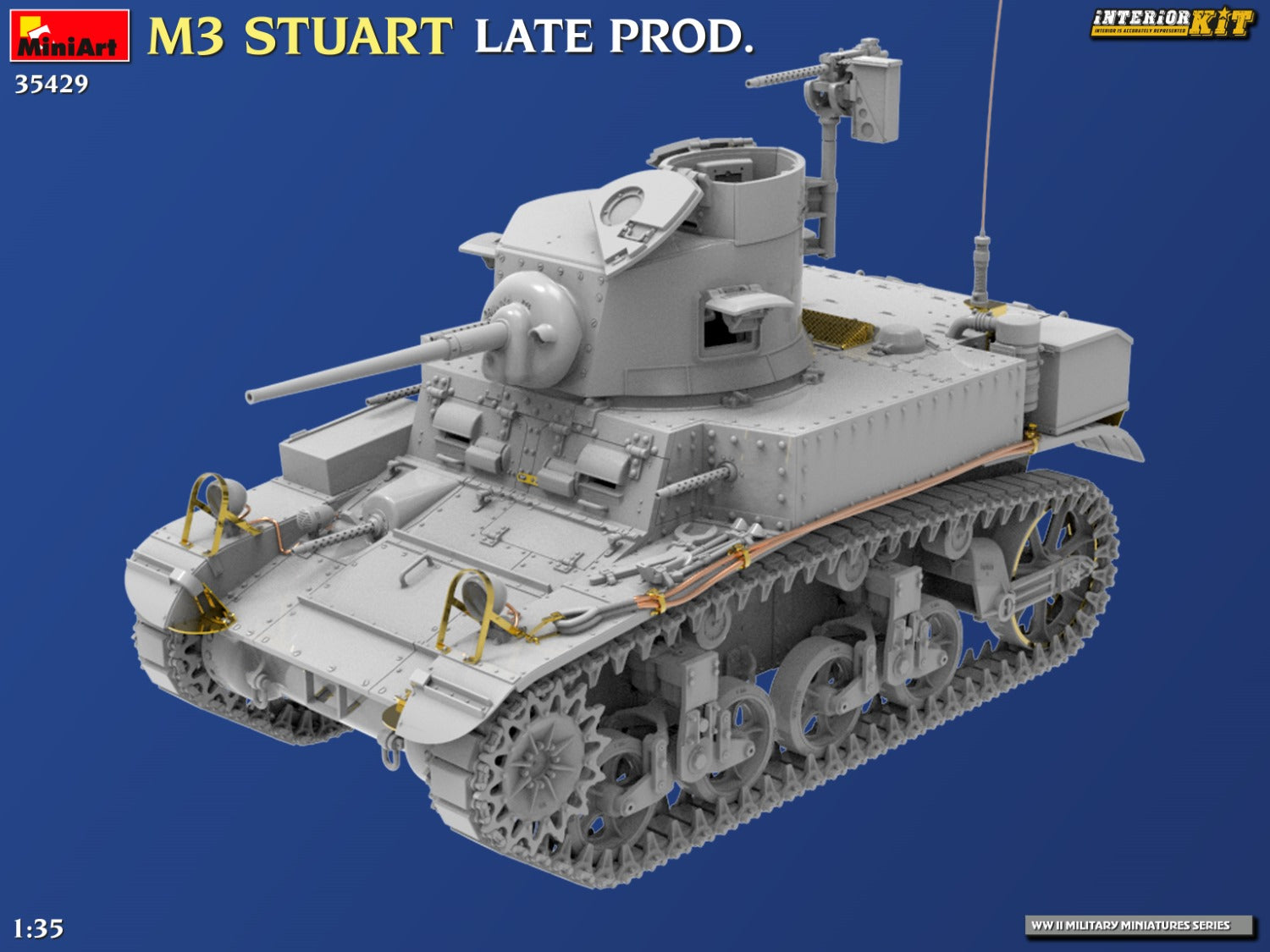 MiniArt M3 STUART LATE PROD. INTERIOR KIT 35429