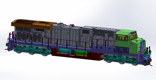 Walthers Mainline GE ES44C4 Evolution GEVO Loco Undecorated WH910-10150