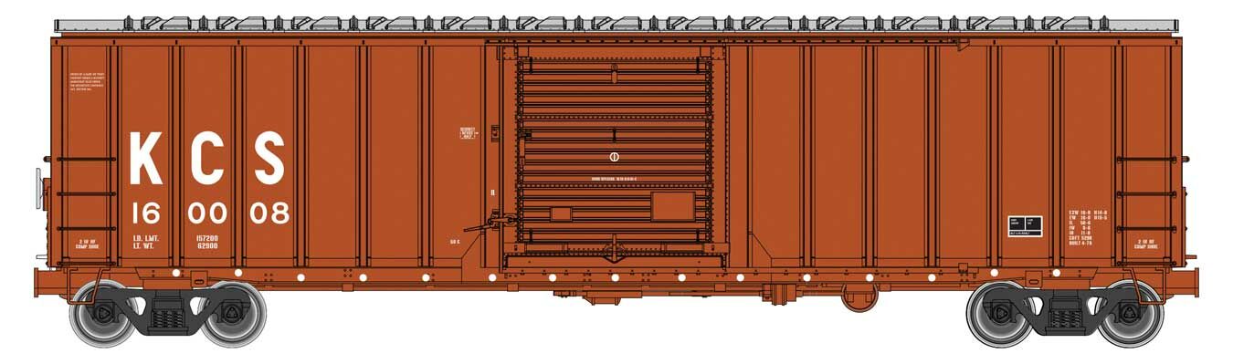 Walthers Mainline 50' ACF Boxcar Kansas City Southern 160130 WH910-1882