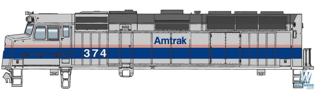 Walthers Mainline EMD F40PH Locomotive Amtrak PhIV 374 (DCC-Sound) WH910-19467