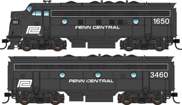 Walthers Mainline EMD F7 Diesel A-B Set Penn Central 1650/3460 (DCC-Sound) WH910-19983